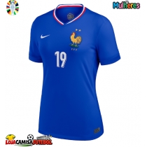 Camisa de Futebol França Youssouf Fofana #19 Equipamento Principal Mulheres Europeu 2024 Manga Curta